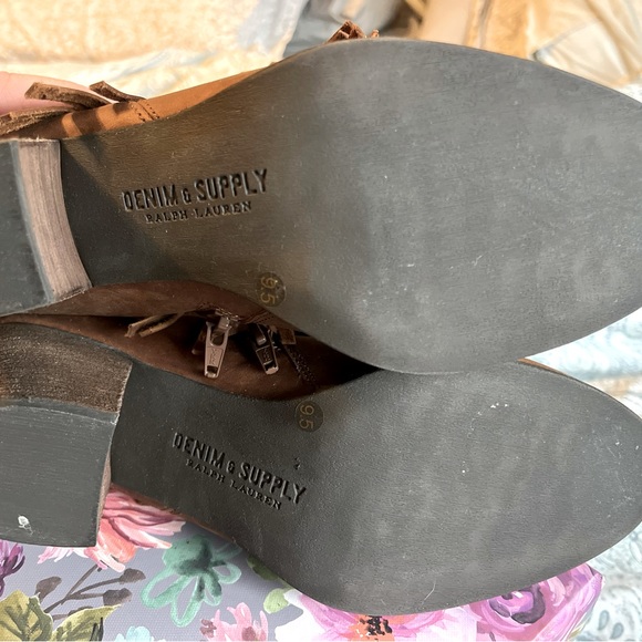 RALPH LAUREN - Denim & Supply Fringe Booties - Picture 2 of 3